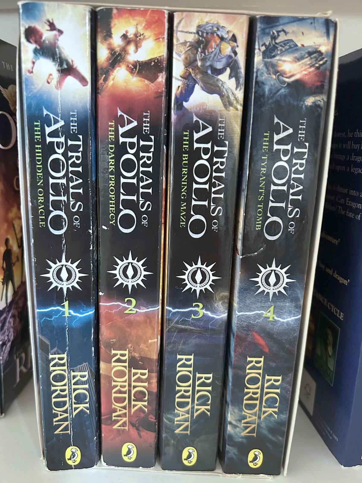 The Trials of Apollo — 4-Book Box Set, Books 1–4 (Rick Riordan)